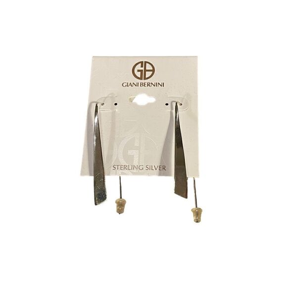 NWT Giani Bernini Graduated Flat Wire Threader Earrings in Sterling Silver - Picture 2 of 3